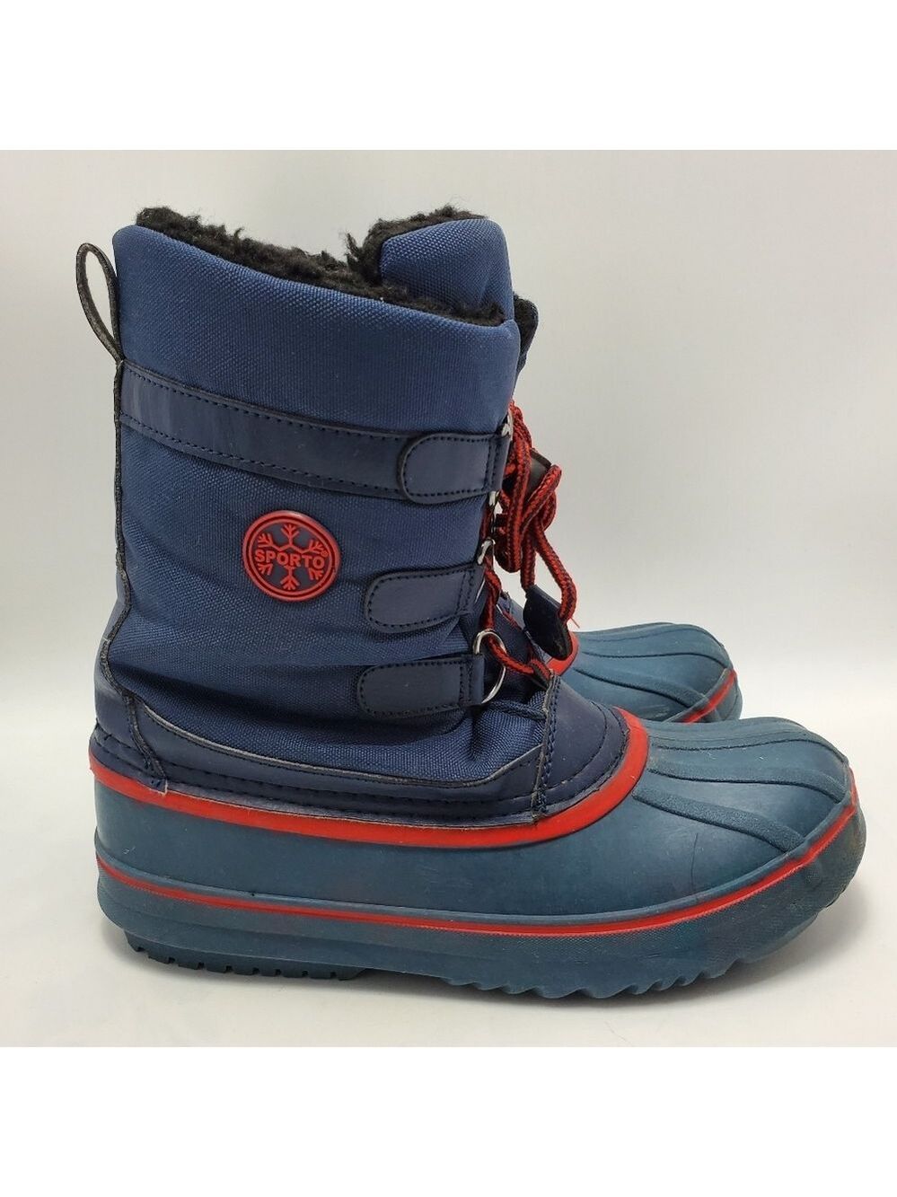 Sporto Winter boots Big Kids Size 6 Blue Red